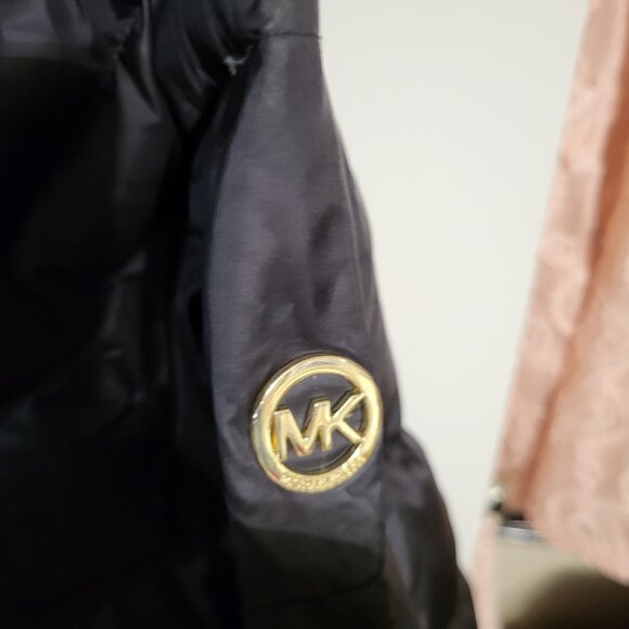 MICHAEL KORS GOOSE DOWN HOODED PUFFER JACKET SZ S - Picture 6 of 7